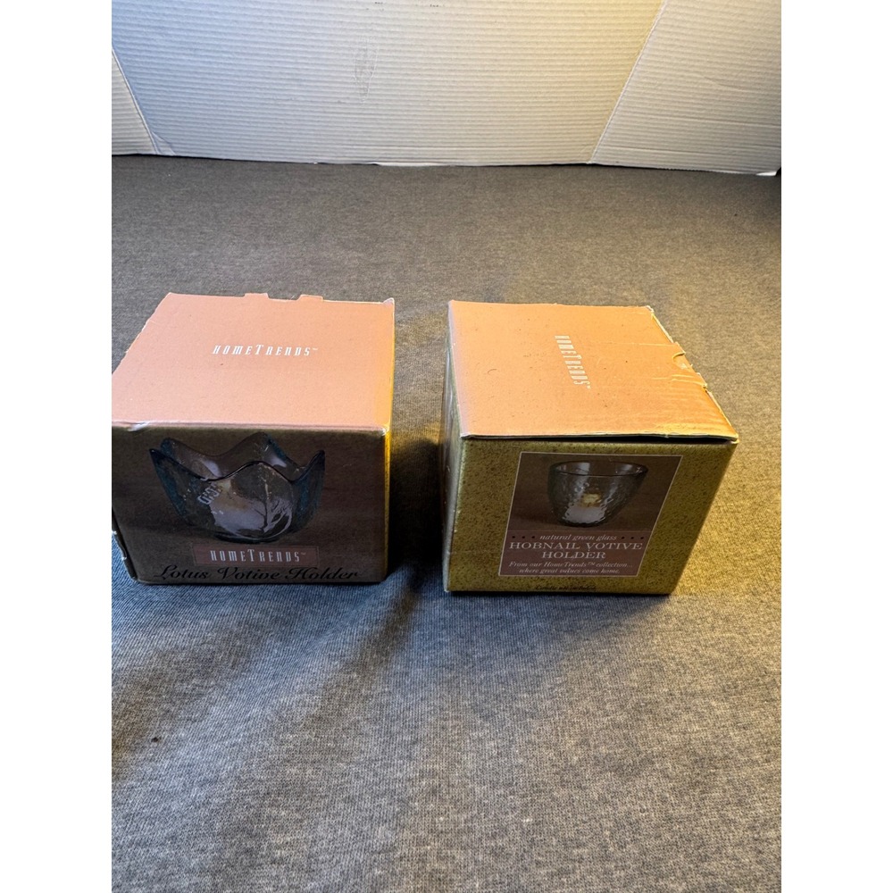 HomeTrends Lotus Hobnail Votive Candle‎ Holder Set